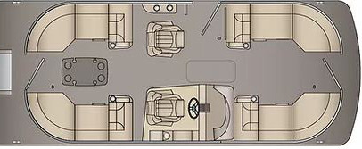 22 foot Coach Tri-Toon with 135Hp #2
